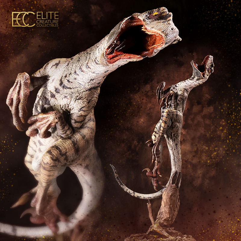 Female Velociraptor White Queen Maquette | ECC