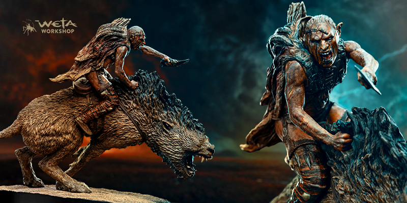 Sharku on Warg Mini-Statue | WETA WORKSHOP