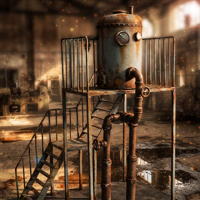 1/12 The Rust Water Station Diorama | MMMTOYS