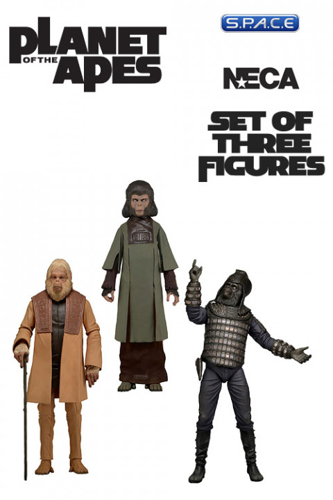 Set of 3: Planet of the Apes Classic Series 2