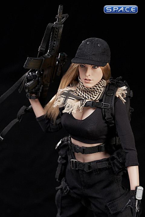 1/6 Scale Female Shooter (Black)