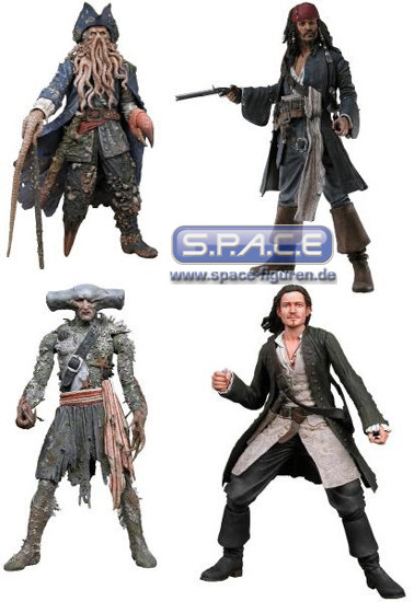 Complete Set of 4: Pirates of the Caribbean - Dead Mans Chest Series 1