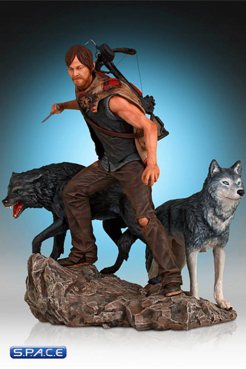 Daryl and the Wolves Statue (The Walking Dead)