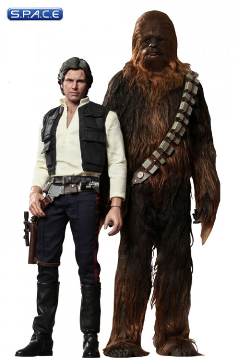 1/6 Scale Han Solo and Chewbacca Movie Masterpiece Set MMS263 (Star Wars)