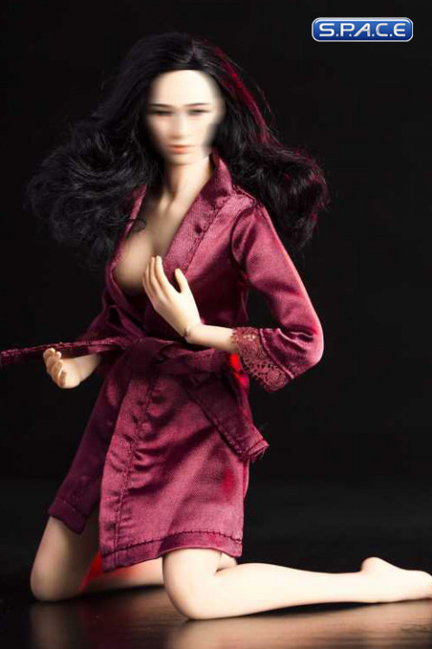 1/6 Scale Female Silk Pajamas (red)
