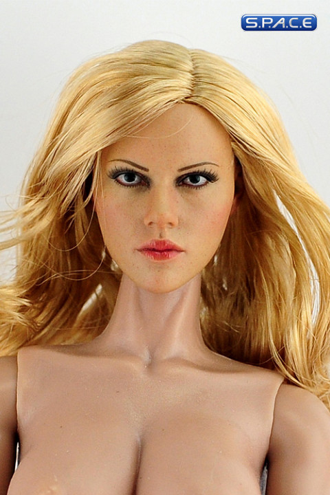 1/6 Scale Black Widow Head (blonde long hair)