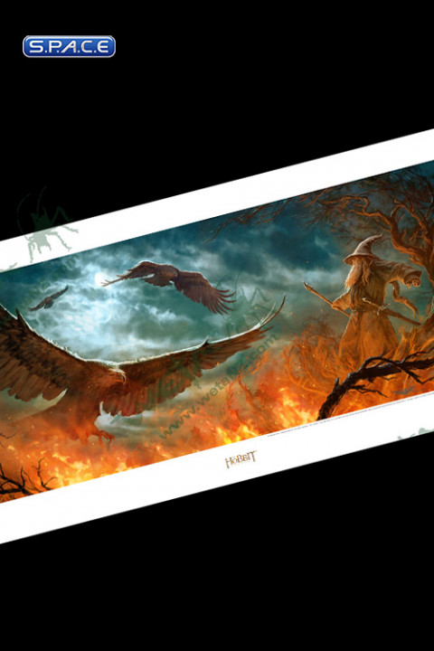 Out of the Fire - Eagles Rescue Art Print (The Hobbit)