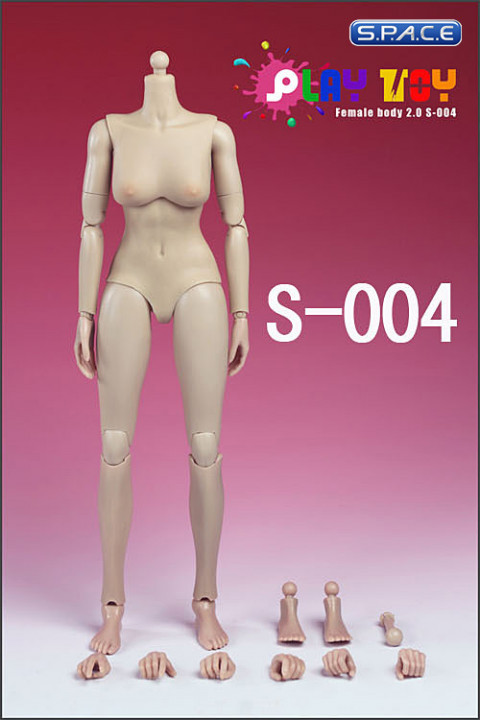 1/6 Scale Female Body Caucasian 2.0 White (small breast)