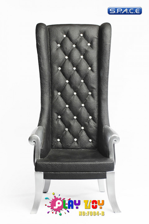 1/6 Scale High Back Chair (black)