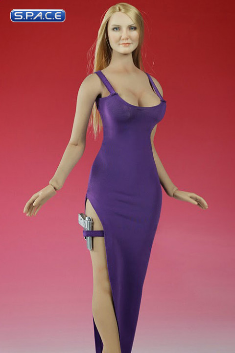 1/6 Scale Sexy Evening Dress (purple)