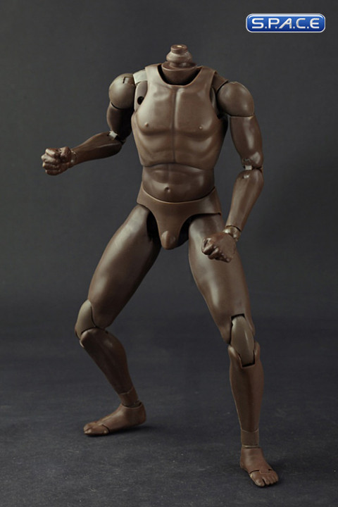 1/6 Scale Standard male black Body - narrow Shoulders