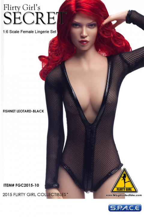 1/6 Scale Fishnet Leotard black