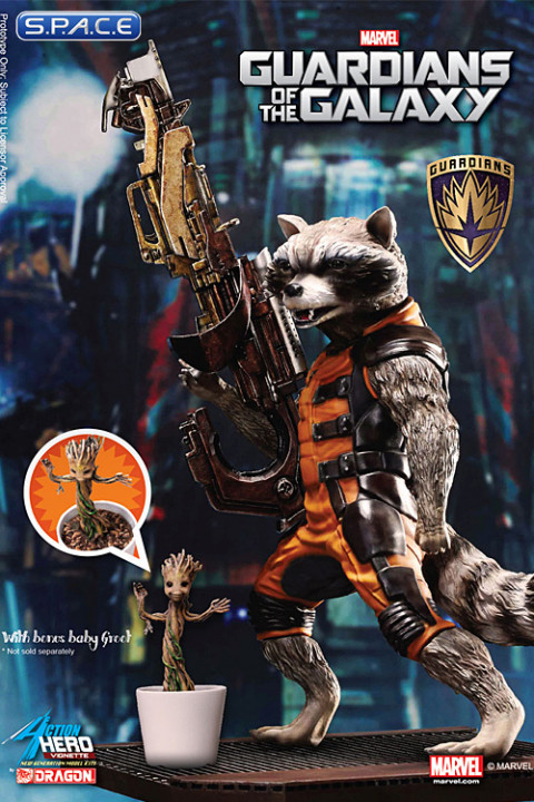 Rocket Raccoon Special Ver. Action Hero Vignette (Guardians of the Galaxy)