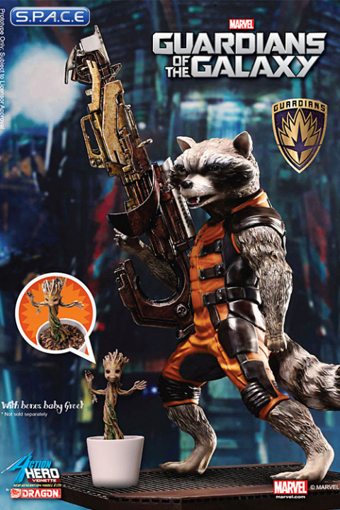 Rocket Raccoon Special Ver. Action Hero Vignette (Guardians of the Galaxy)