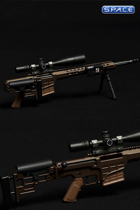 1/6 Scale Barrett MRAD Rifle (multi-role brown)