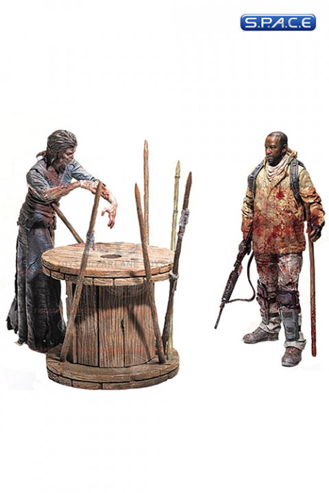 Morgan with Impaled Walker and Spike Trap Deluxe Box (The Walking Dead)