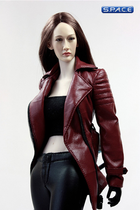 1/6 Scale Nikita Female Agents Leather Coat Set B