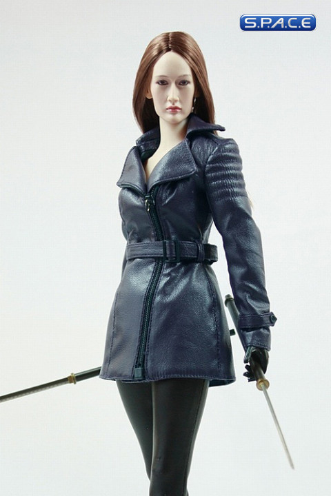 1/6 Scale Nikita Female Agents Leather Coat Set C