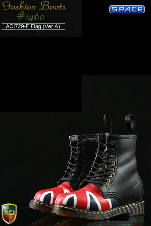 1/6 Scale British Flag Boots Version A - Toe Cap