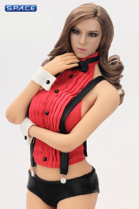 1/6 Scale red Tuxedo Female Lingerie Set (Flirty Girls Secret)