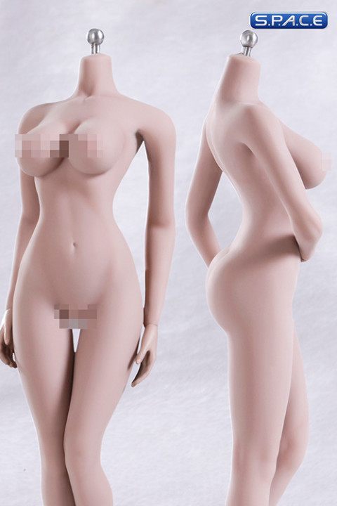 1/6 Scale Seamless Female pale Body large breast / headless (Super-Flexible)