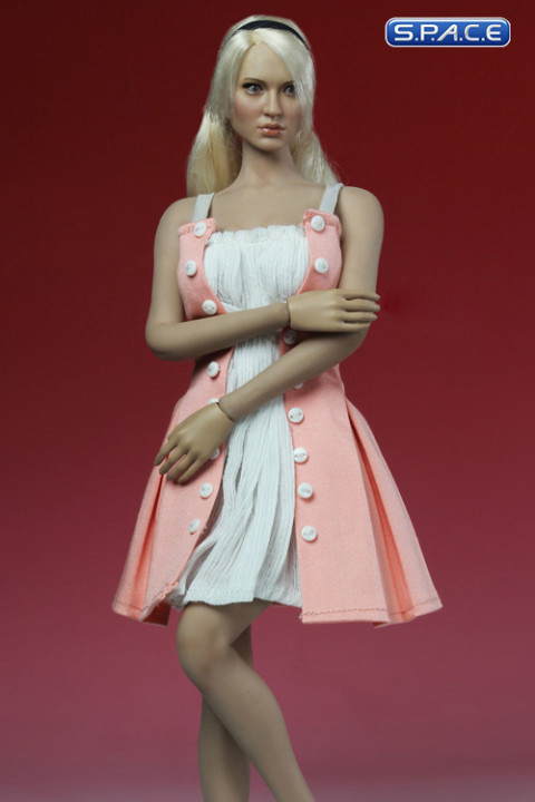 1/6 Scale Fit & Flare Dress (pink)