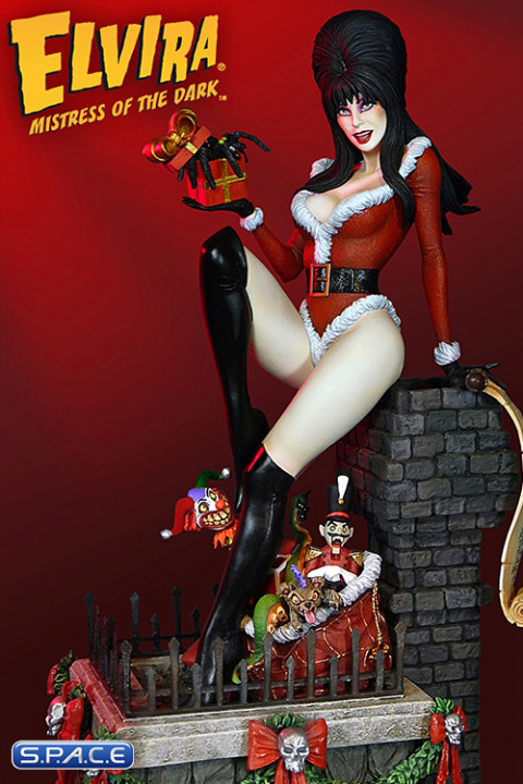 Elvira Scary Christmas Maquette (Elvira - Mistress of the Dark)