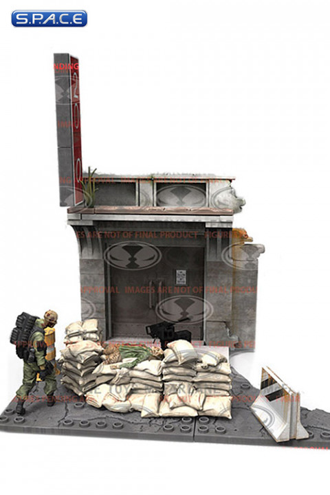 Jersey Barrier and Sand Bags Construction Set (The Walking Dead)