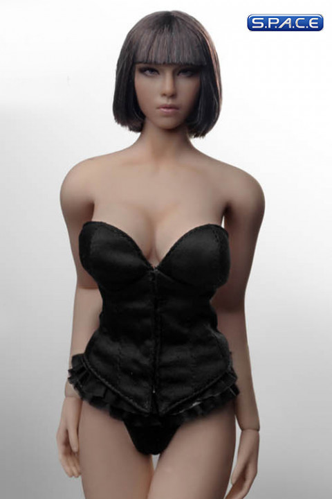 1/6 Scale black Corset Lingerie Set