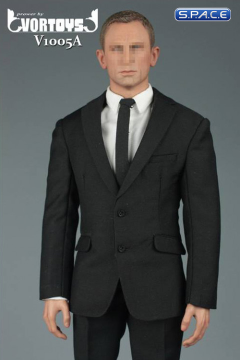 1/6 Scale black Gentleman Suit 2.0 Set