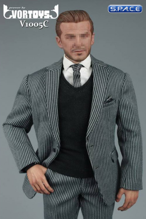 1/6 Scale striped Gentleman Suit 2.0 Set