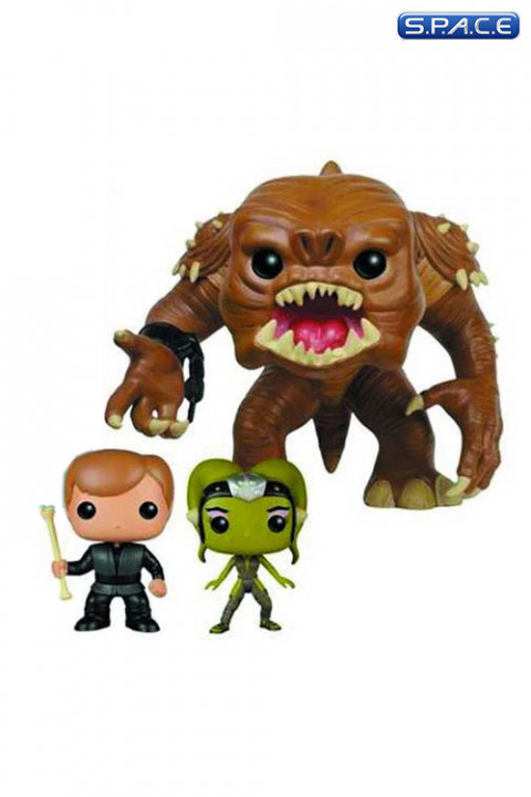 Rancor, Luke & Slave Oola Pop! Vinyl Bobble-Head 3-Pack #3 (Star Wars)