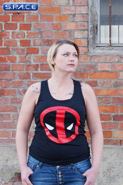 Deadpool Logo Girlie Tank Top black (Marvel)