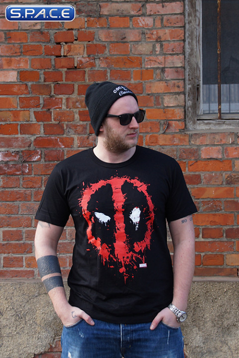 Deadpool Splash Logo T-Shirt black (Marvel)