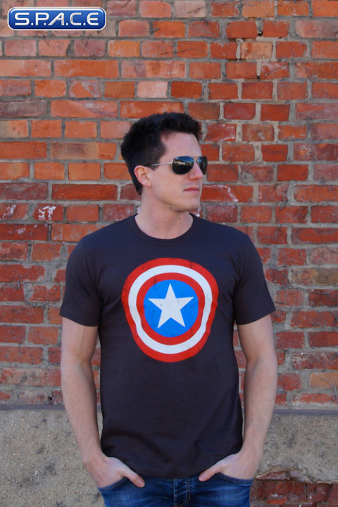 Captain America Logo T-Shirt brown (Marvel)