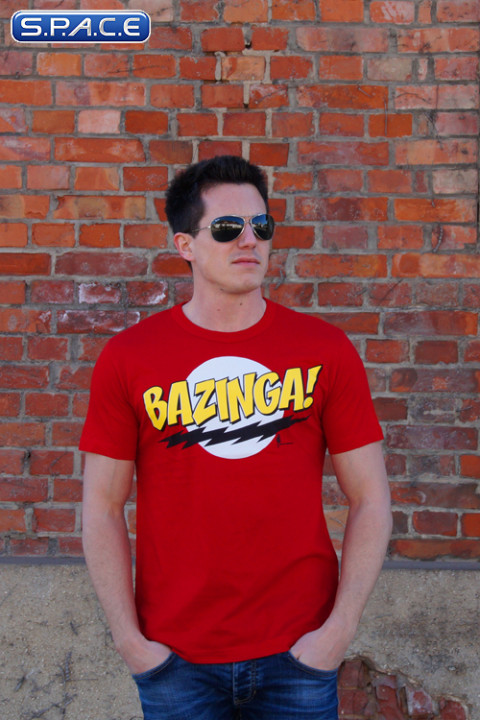 Bazinga T-Shirt red (Big Bang Theory)