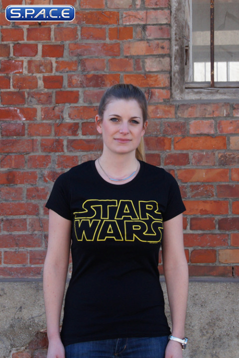 Star Wars Logo Girlie T-Shirt black (Star Wars)