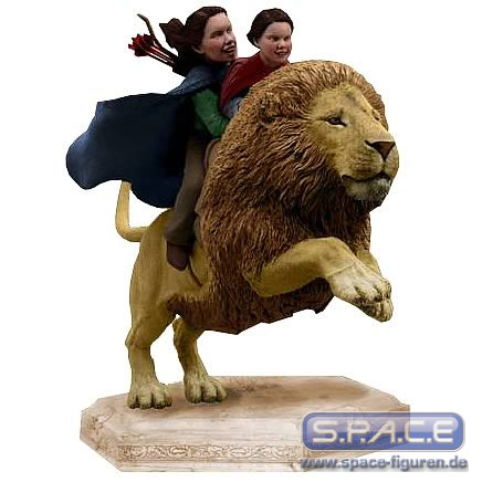 Girls on Aslan Statue (Narnia)