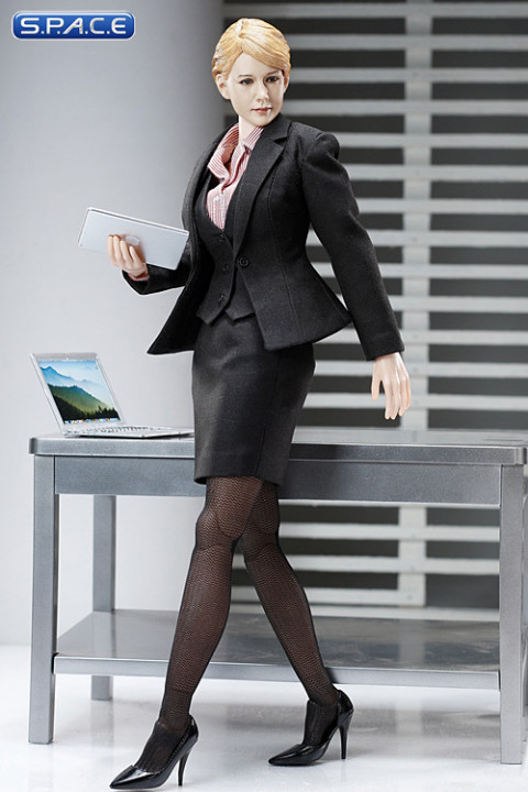 1/6 Scale Office Lady black Business Suit