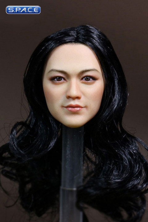 1/6 Scale Asian Female Head Sculpt (black)