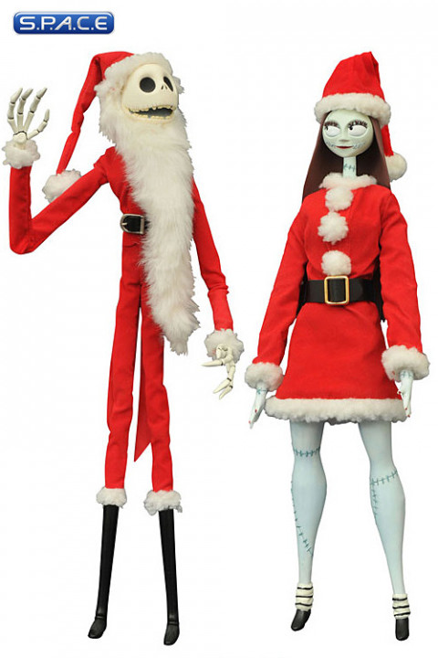 Santa Jack & Sally Coffin Doll 2-Pack (Nightmare before Christmas)