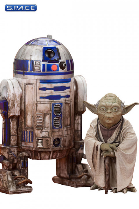 1/10 Scale Yoda & R2-D2 Dagobah Version 2-Pack ARTFX+ Statues (Star Wars)