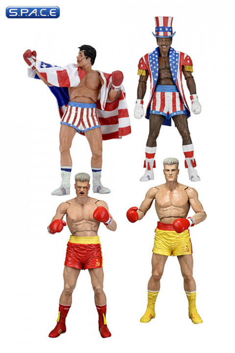 Complete Set of 4: Rocky 40th Anniversary Series 2 (Rocky)