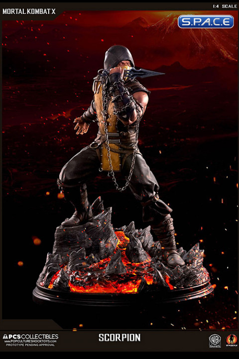 Mortal Kombat X Scorpion Life Size Statue