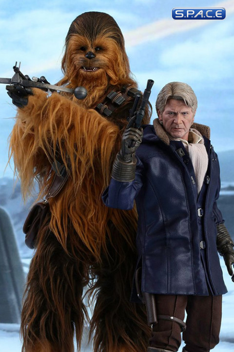 1/6 Scale Han Solo and Chewbacca Movie Masterpiece Set MMS376 (Star Wars: The Force Awakens)