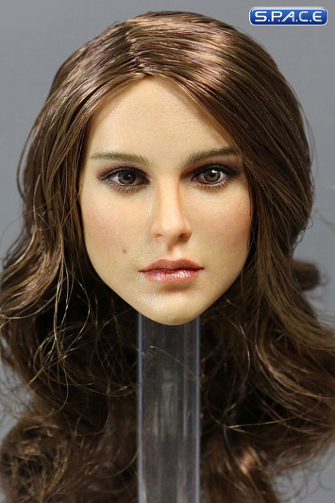 1/6 Scale European / American Female Head Sculpt (brunette)