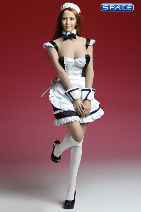 1/6 Scale black Maid Outfit Set