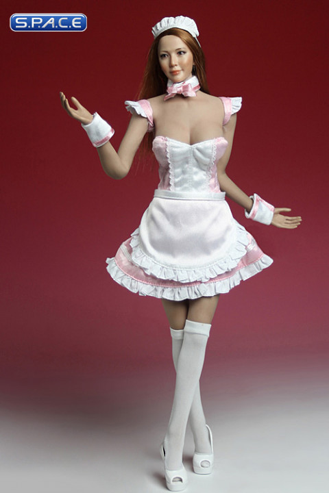 1/6 Scale pink Maid Outfit Set