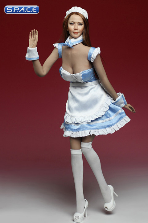 1/6 Scale blue Maid Outfit Set