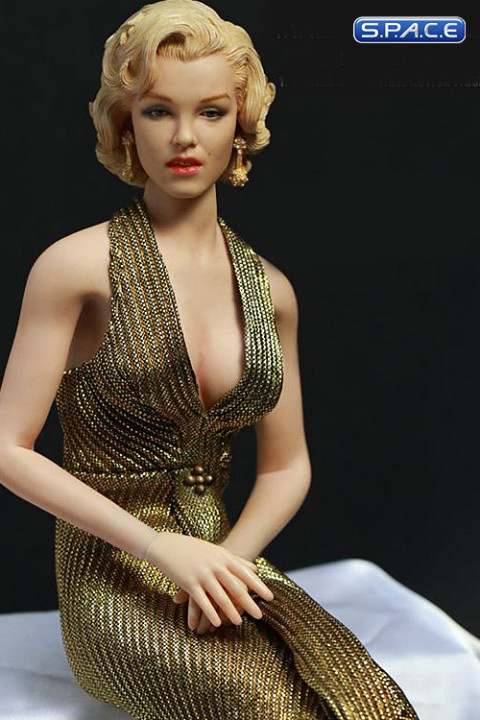1/6 Scale Marilyn in Gold Dress (Gentlemen Prefer Blondes)
